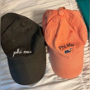 Phi mu baseball caps